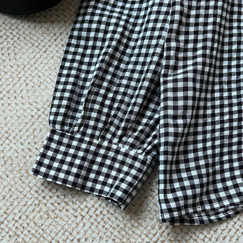 Damen Bluse mit großem Kragen und Rüschendetails R&B