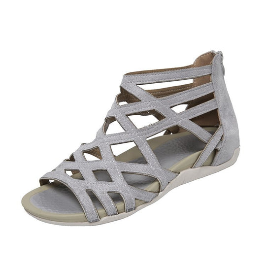 Damen Komfortable Riemensandalen mit geflochtenem Riemendesign R&B