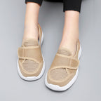 Damen Atmungsaktive Slip-On Sneakers mit praktischem Klettverschluss R&B