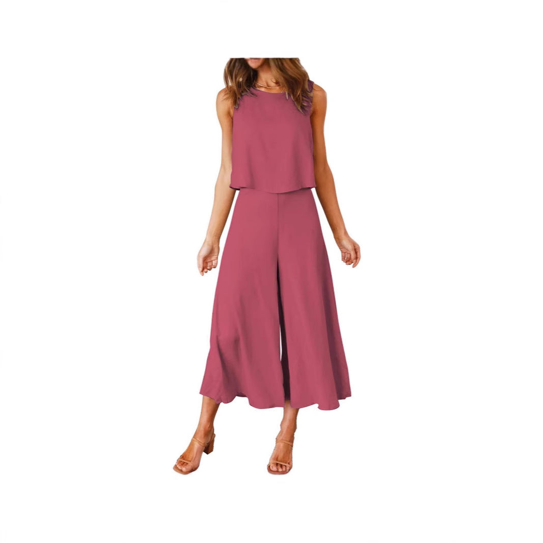 Damen luftiger Jumpsuit mit lässigem Schnitt und praktischen Taschen R&B