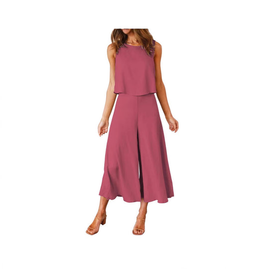 Damen luftiger Jumpsuit mit lässigem Schnitt und praktischen Taschen R&B