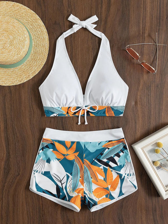 Damen Sportliches Bikini-Set mit verdecktem Bauch R&B
