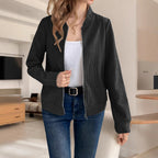 Damen Strickjacke mit Reißverschluss und strukturiertem Design R&B