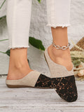 Damen Elegante und bequeme Slipper mit besonderen Häkelverzierungen R&B