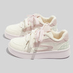Damen Kuschelige Sneakers mit floralem Print und weichem Innenfutter