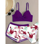 Damen Zweiteiliges Badeoutfit mit raffiniertem Schnitt R&B