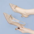 Damen Elegante Slingback-Pumps mit zierlichem Schmuck und bequemer Absatzhöhe R&B