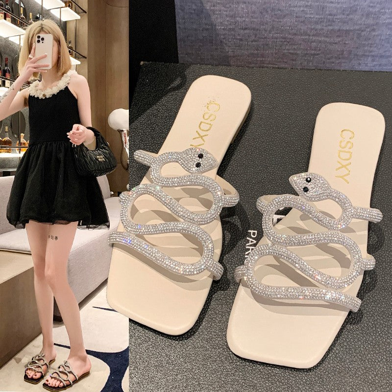 Damen Glitzernde Sandalen R&B