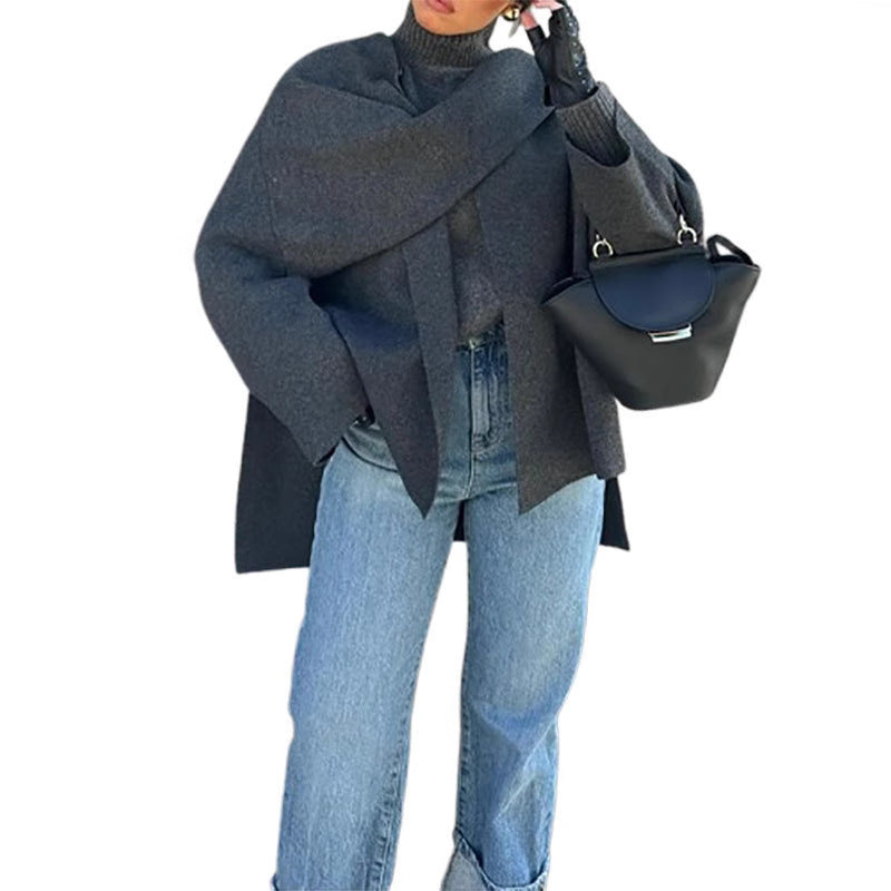 Damen Oversize Wolljacke R&B