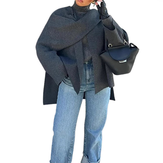 Damen Oversize Wolljacke R&B