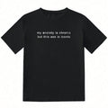 Damen T-Shirt mit kreativem Statement und lässigem Schnitt R&B