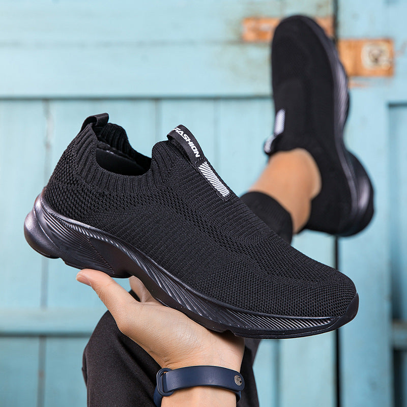 Damen Atmungsaktive Strick-Sneaker mit elastischem Einstieg