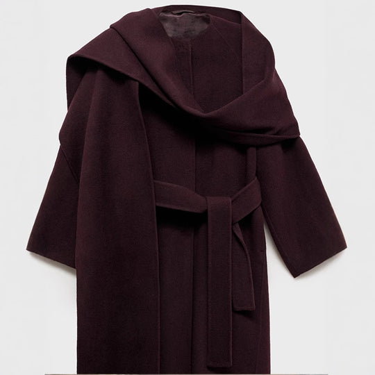 Damen eleganter Überwurf mit asymmetrischem Schnitt R&B
