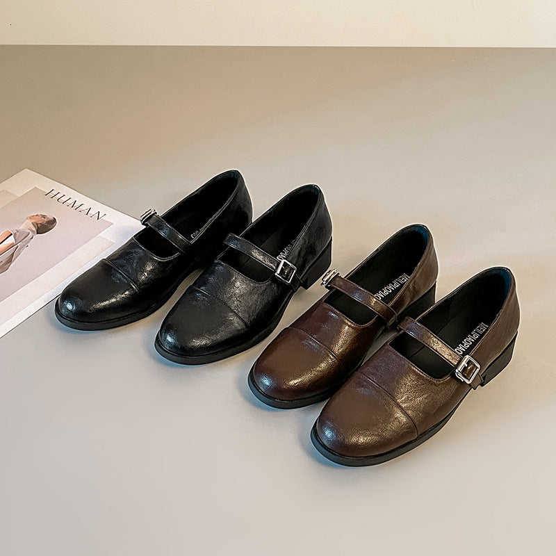 Damen Mary Jane Schuhe mit modischem Riemchen R&B