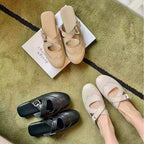Damen modische Slipper mit elegantem Riemchen R&B
