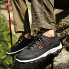 Damen Sportliche Trail-Sport-Sneaker mit rutschfester Sohle und atmungsaktiven Mesh-Einsätzen R&B