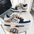 Damen Trendige Low-Top Sneakers mit auffälligen Schnürsenkeln R&B