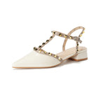 Damen Slingback-Pumps mit elegantem Nieten-Design