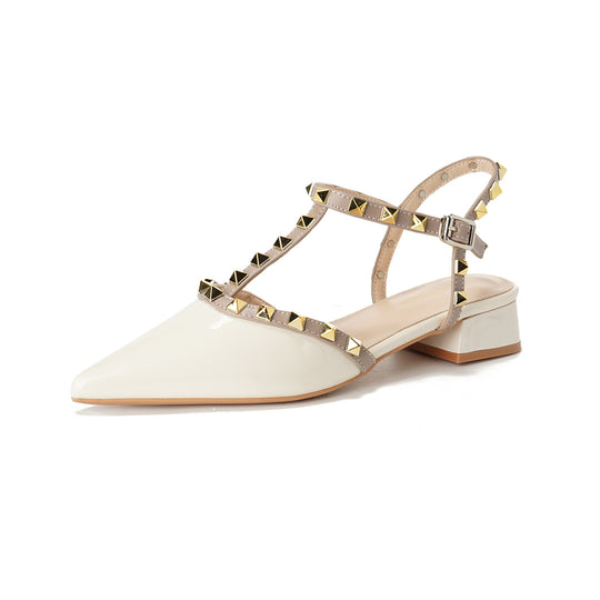 Damen Slingback-Pumps mit elegantem Nieten-Design R&B