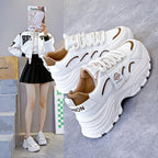 Damen sportliche Chunky Sneakers mit rutschfester Sohle und innovativem Design R&B