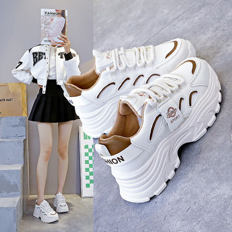 Damen sportliche Chunky Sneakers mit rutschfester Sohle und innovativem Design R&B