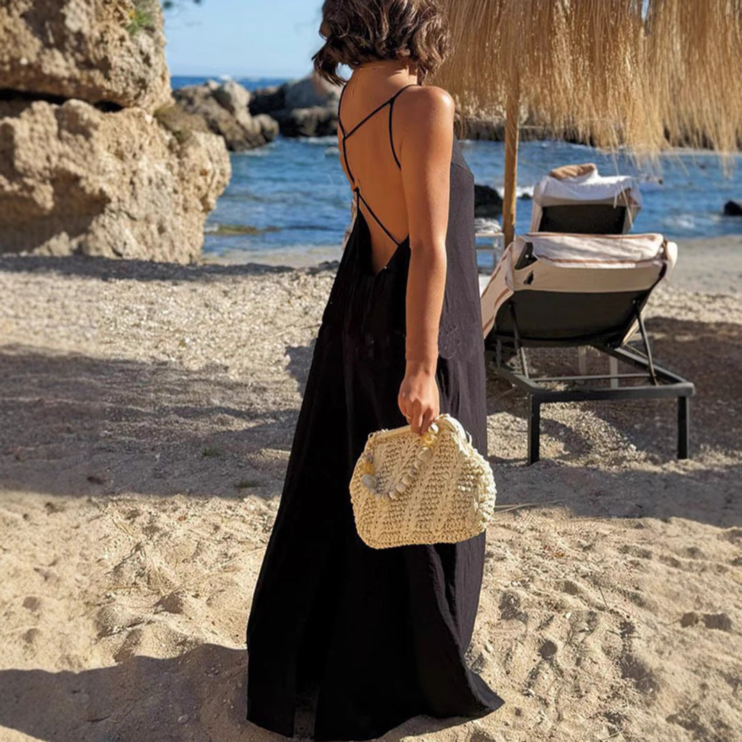 Damen Strandkleid mit Rückenausschnitt R&B