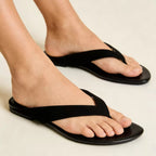 Damen Zehentrenner-Sandalen mit rutschfester Sohle und bequemem Fußbett R&B