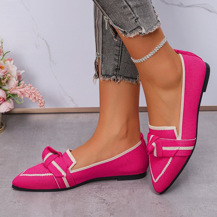 Damen elegante Slipper mit modischem Schleifen-Detail R&B