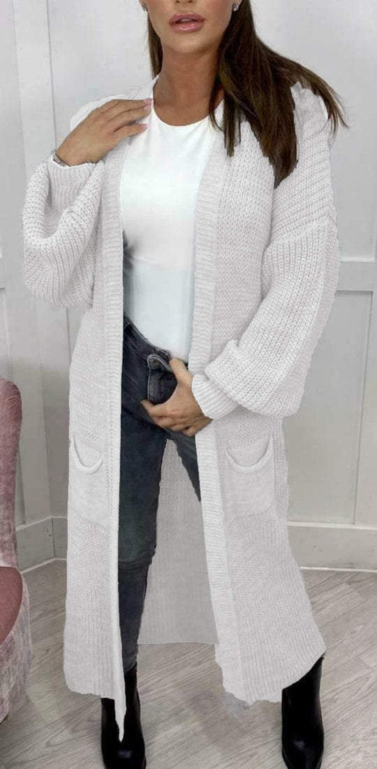 Damen Strickmantel mit tiefen Taschen und modernen Details R&B