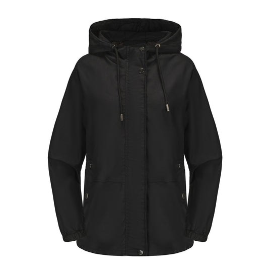 Damen leichte Windjacke mit verstellbarem Bund R&B