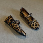 Damen Mokassins mit elegantem Leopardenmuster und komfortablem Riemen R&B