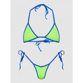 Damen Triangelbikini mit sportlichen Schnürdetails und offenen Seiten R&B
