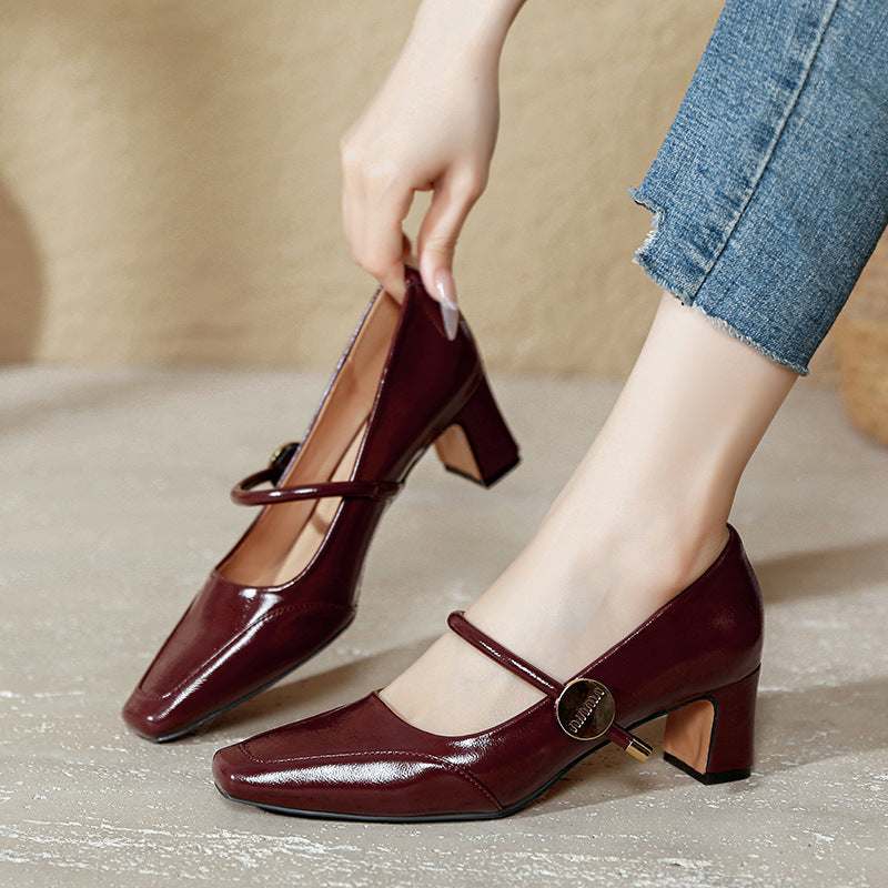 Damen elegante und bequeme Pumps mit verstellbarem Rahmen