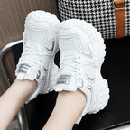 Damen atmungsaktive Freizeitsneaker mit dämpfender Sohle und modernem Laufdesign R&B