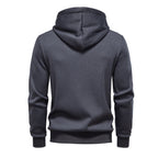 Herren funktionale Sweatjacke mit praktischer Kapuze und modernem Reißverschluss