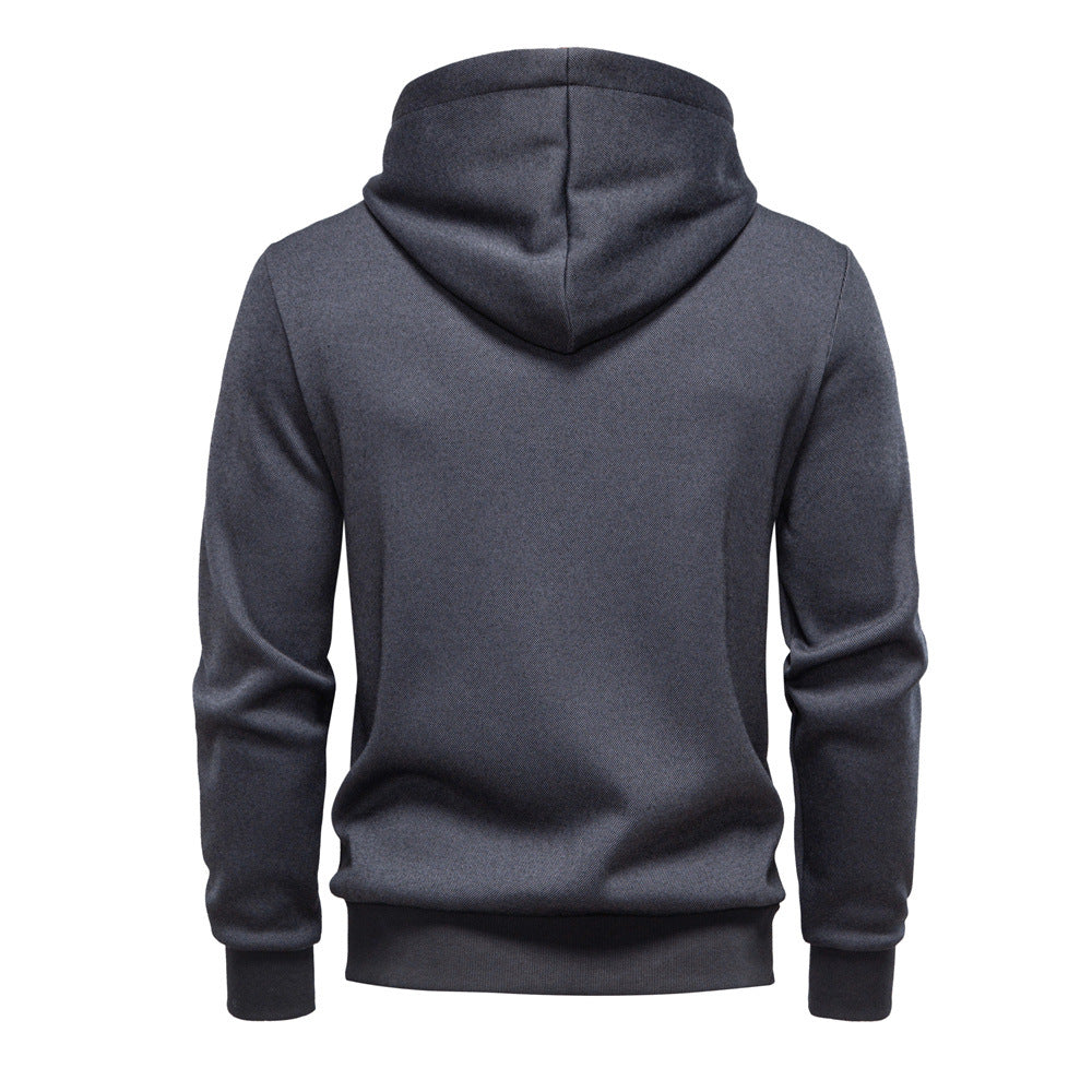 Herren funktionale Sweatjacke mit praktischer Kapuze und modernem Reißverschluss