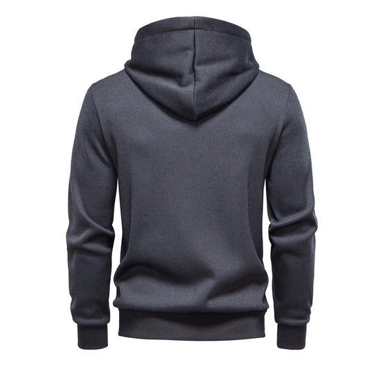 Herren funktionale Sweatjacke mit praktischer Kapuze und modernem Reißverschluss R&B