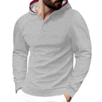 Herren Kapuzensweater mit strukturiertem Design und komfortablem Schnitt R&B