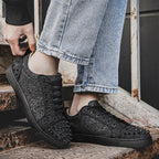 Damen Sneakers mit funkelndem Obermaterial und Nieten-Design