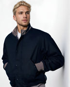 Herren elegante Übergangsjacke mit hohem Kragen R&B
