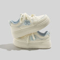 Damen Sneaker mit verspieltem Schleifenmotiv und bequemer Dämpfung