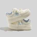 Damen Sneaker mit verspieltem Schleifenmotiv und bequemer Dämpfung