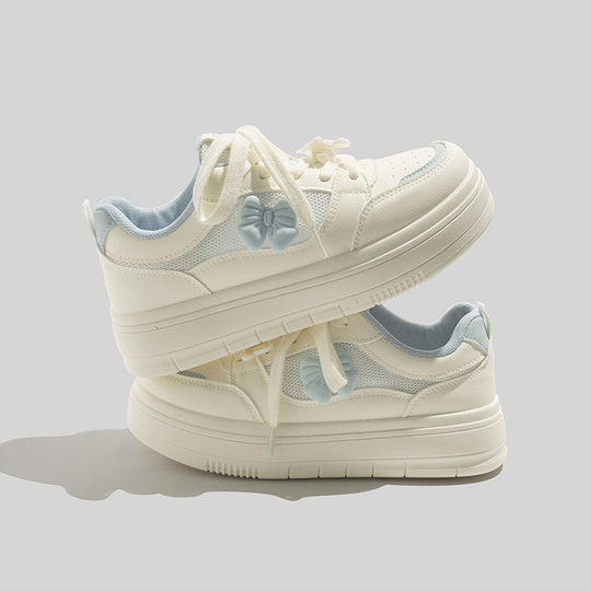 Damen Sneaker mit verspieltem Schleifenmotiv und bequemer Dämpfung R&B