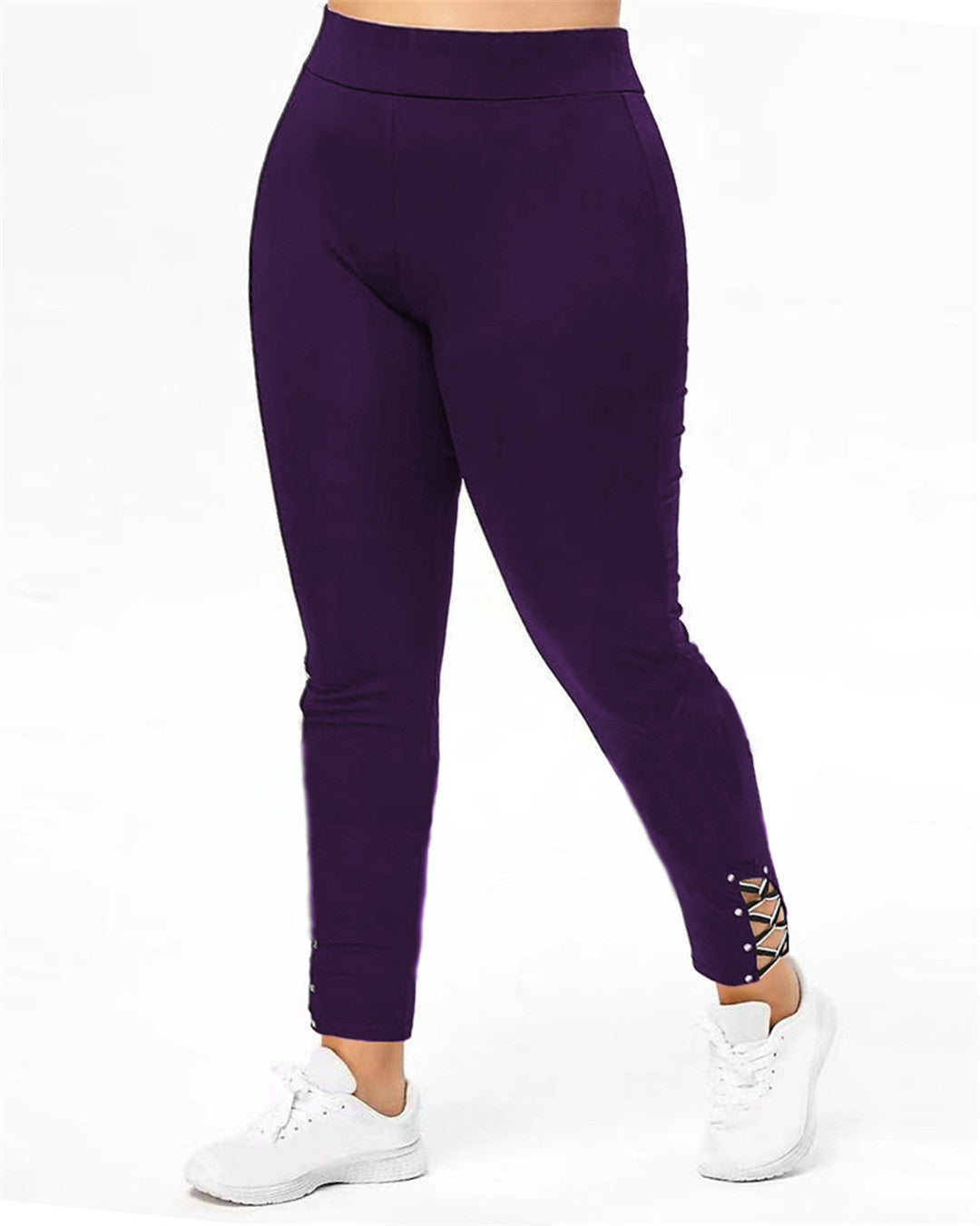 Damen Sportleggings mit dekorativen Schnürdetails R&B