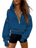 Damen Sportliche Kapuzenpullover R&B