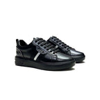 Damen Trendige Ledersneaker mit modischem Textil-Akzent von R&B