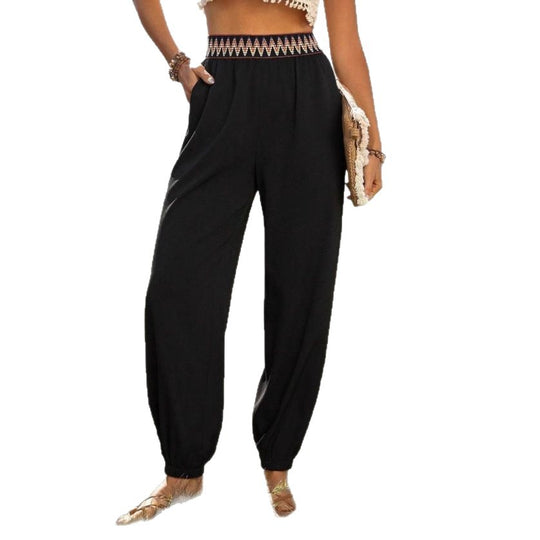 Damen Komfortable Freizeithose mit hohem Bund R&B