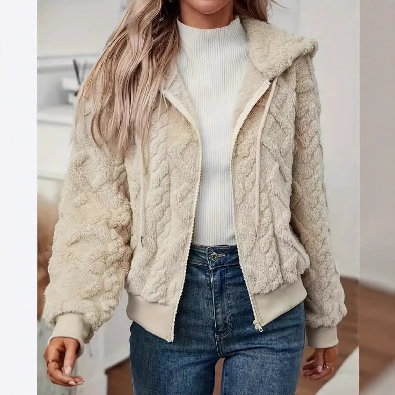 Damen Kuschelige Fleecejacke R&B