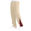 Herren bequeme Freizeithose mit seitlichen Knopfdetails und Karomuster R&B