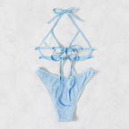 Damen Triangel-Bikini mit strukturierter Oberfläche R&B 1778572667